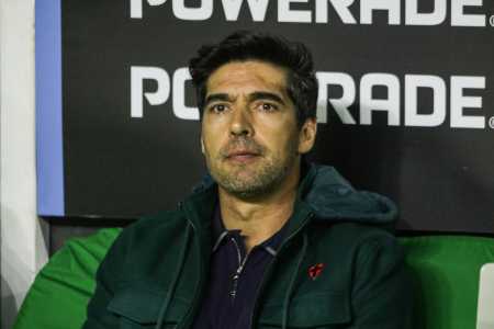 Abel Ferreira durante Palmeiras x River Plate