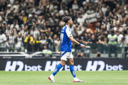 Kaio Jorge, do Cruzeiro, durante partida contra o Atlético na Arena MRV