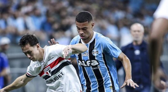 Alysson Edward começou como titular do Grêmio contra o São Paulo