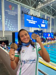Atleta da Prefeitura conquistou duas medalhas.