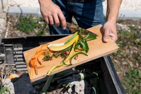 compostagem resto de alimentos lixo