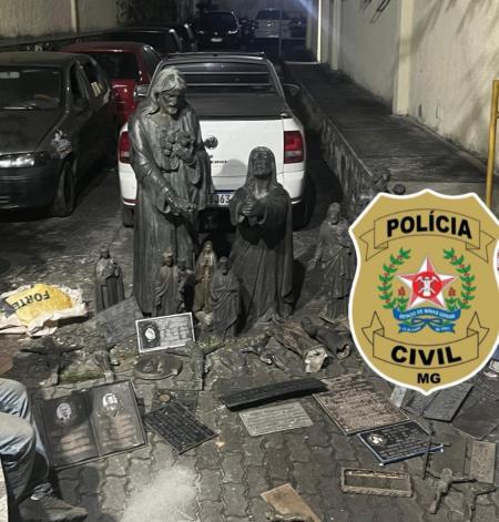 Itens devem ser devolvidos as famílias responsáveis pelos túmulos.