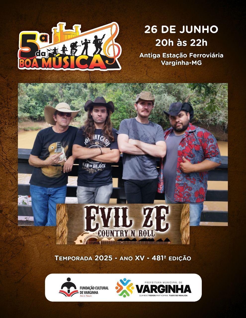 Country rock movimenta Varginha na noite desta quinta-feira