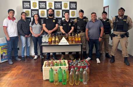 Fiscalização apreende bebidas irregulares em Alpinópolis.