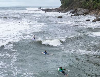 Praia de Camburi, em São Paulo
