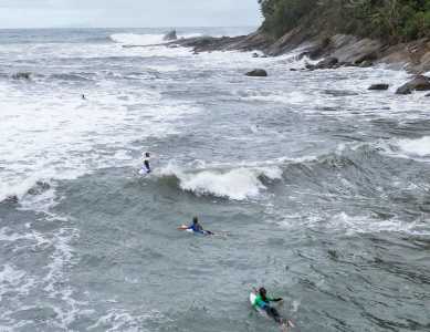 Praia de Camburi, em São Paulo