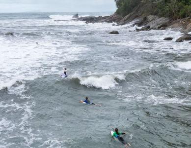 Praia de Camburi, em São Paulo