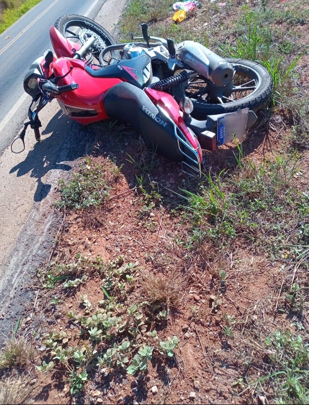 Motociclista fica ferido após derrapar na BR-369