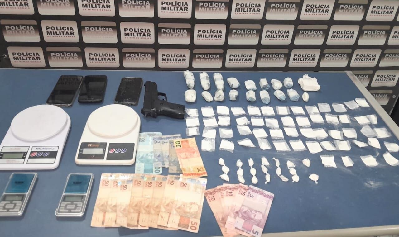 Homem que vendia drogas em Virgínia é preso durante ação da Polícia Militar