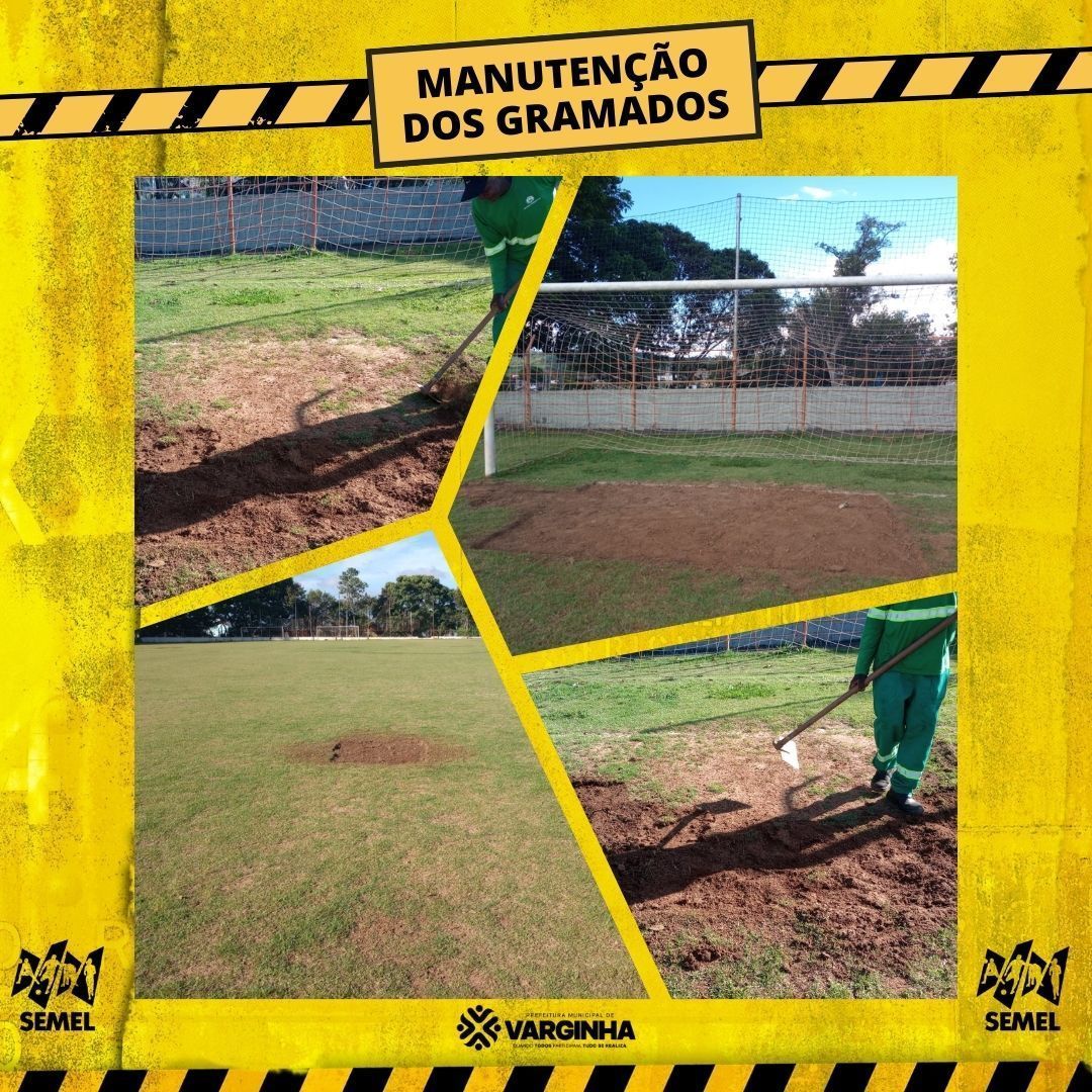 Varginha inicia manutenção e replantio em gramados da cidade
