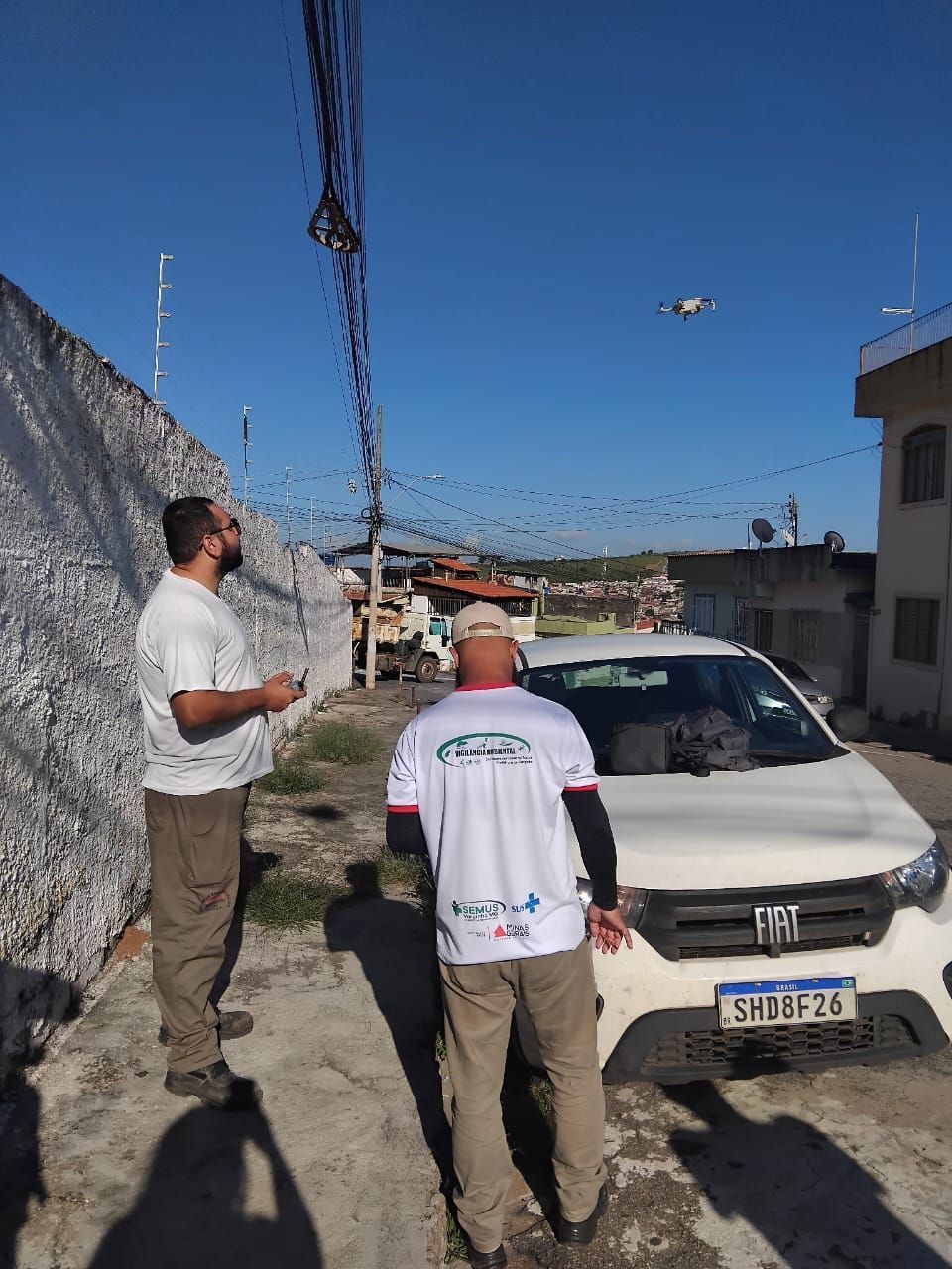 Drones fiscalizam focos de dengue em Varginha