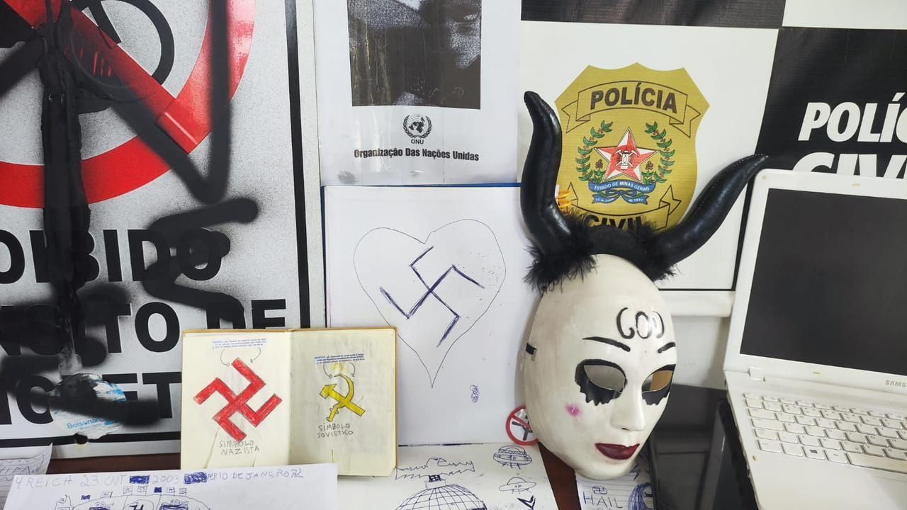 Polícia Civil investiga grupo extremista no Sul de Minas e apreende material com conteúdo nazista