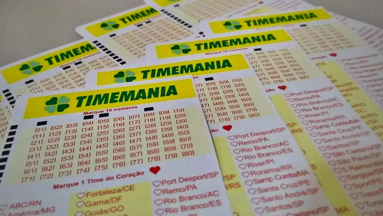 Timemania 2.075: prêmio principal acumula, mas apostas de MG levam mais de R$ 40 mil