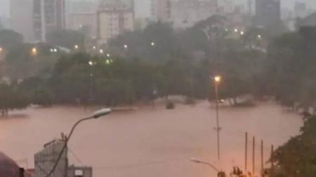 O nível do Rio Taquari chegou a 23 metros e 92 centímetros
