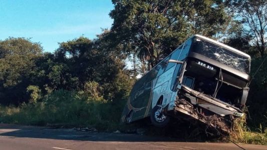 42 passageiros estavam no ônibus