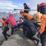 Alpinistas sobem Monte Rinjani, na Indonésia, para reforçar resgate de brasileira, diz família