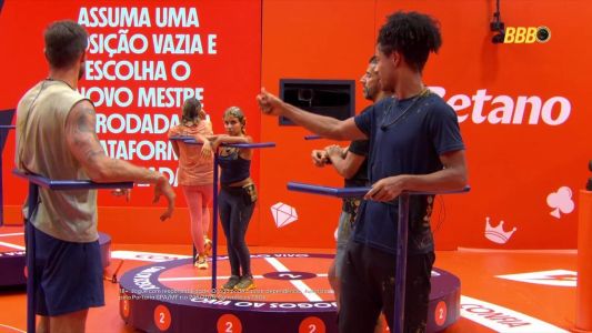 Breno durante a Prova do Líder do BBB 26