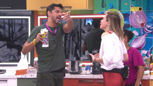 Alberto e Ana Paula discutem