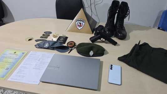 Itens apreendidos pela polícia