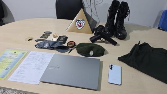 Itens apreendidos pela polícia
