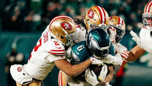 Lance de Eagles 19 x 23 49ers, pelos playoffs de 2026 da NFL