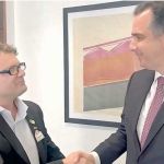 Rodrigo Pacheco recebe representante do SINDIJORI/MG no Senado