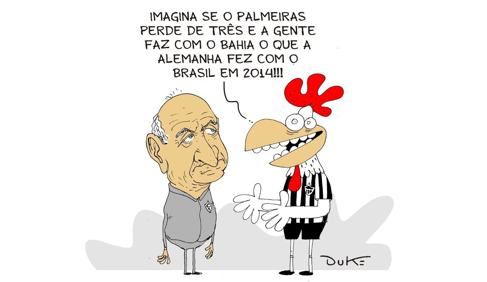 Charge do Duke: Atlético faz contas pelo título brasileiro