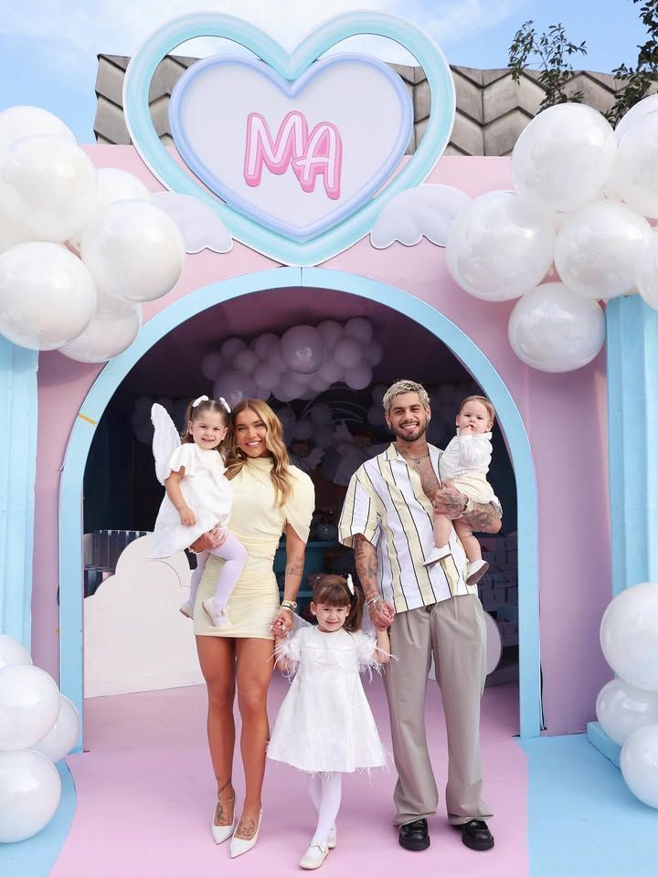 Aniversário de Maria Alice tem ex-casal junto e drink com nome da filha de Virginia