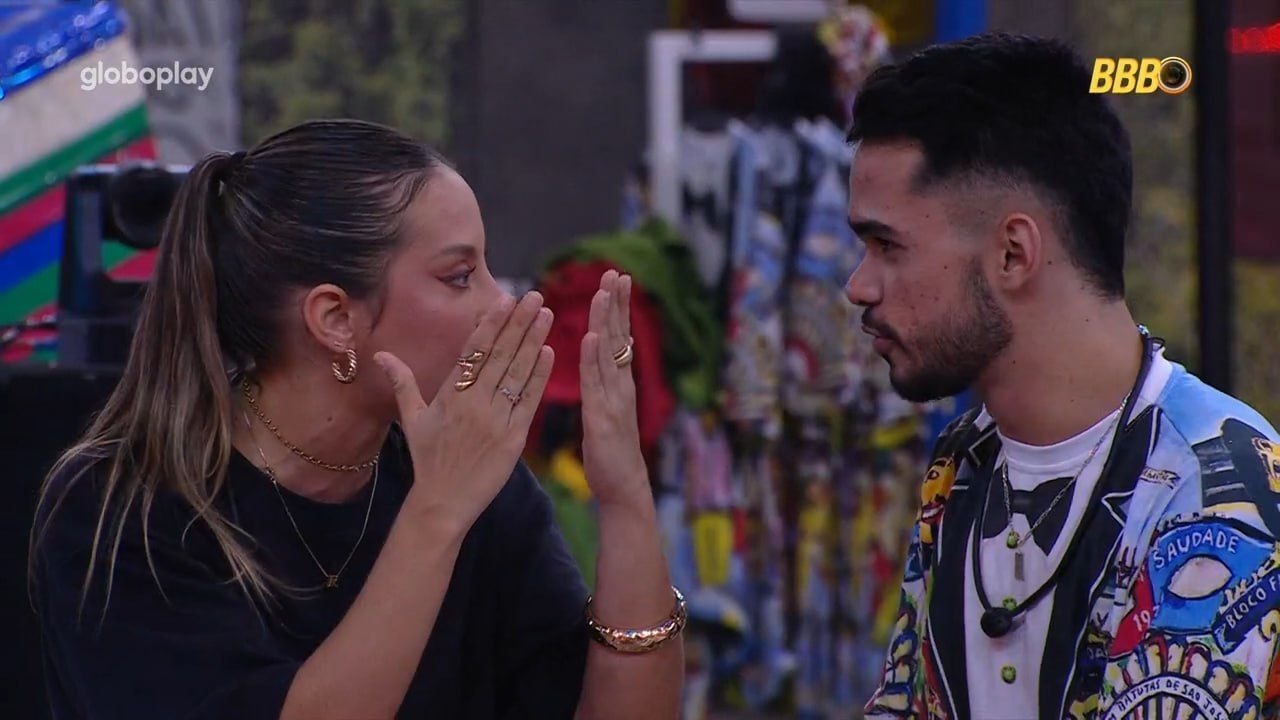 João Pedro descobre estratégia de Renata contra ele e seu irmão no BBB 25