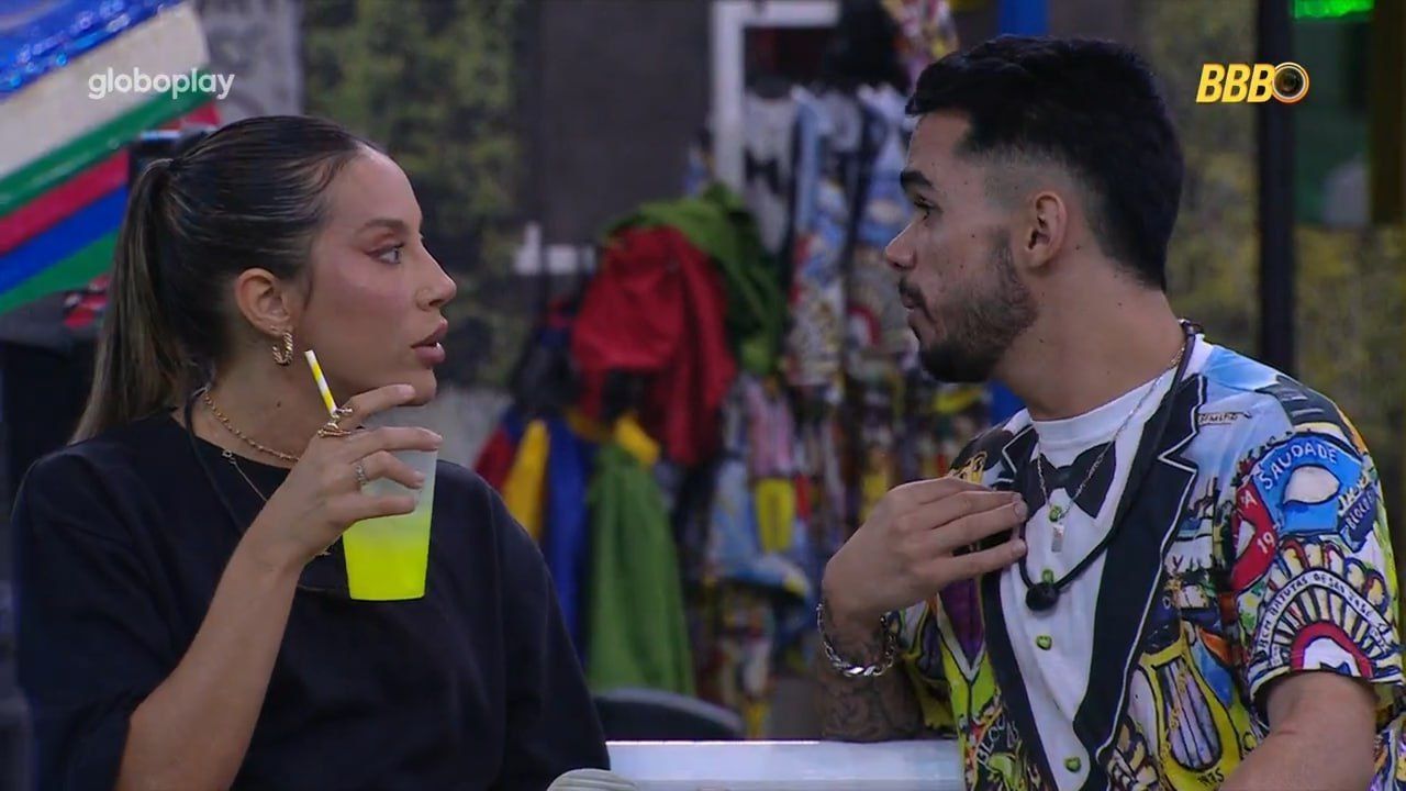 BBB 25: Renata mente para João Pedro na Festa do Líder, e aliado a confronta