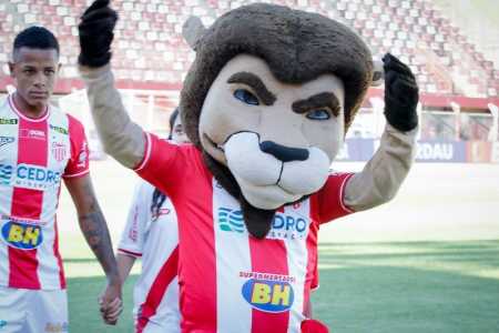 Leão do Bonfim, mascote do Villa Nova, de Nova Lima