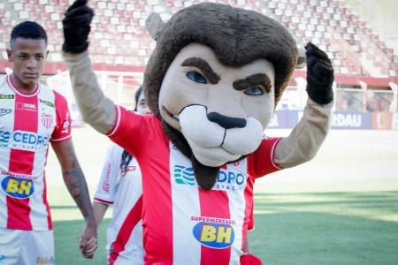Leão do Bonfim, mascote do Villa Nova, de Nova Lima