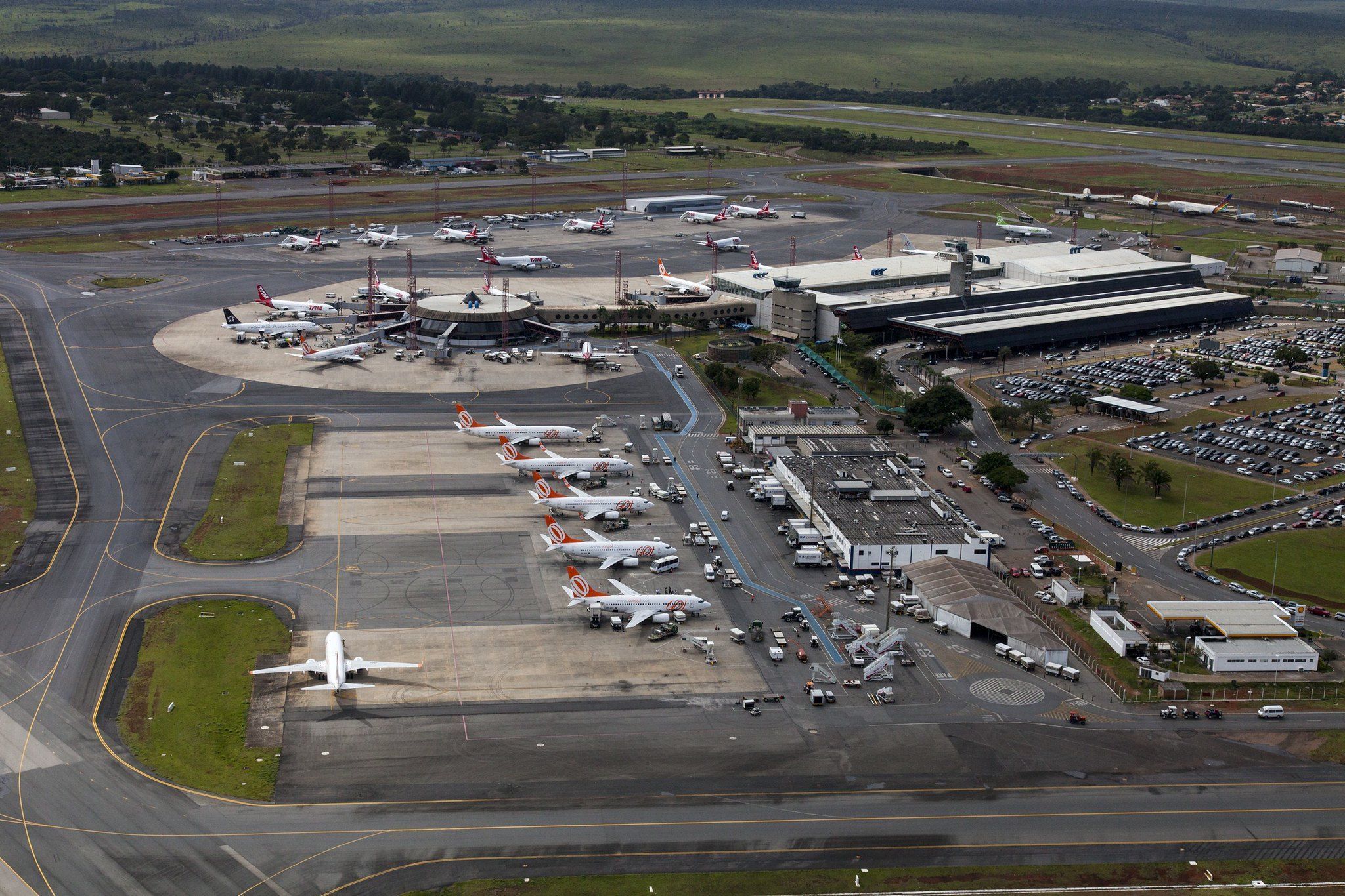 Cachorro invade pista, e aeroporto de Brasília precisa interromper pousos e decolagens