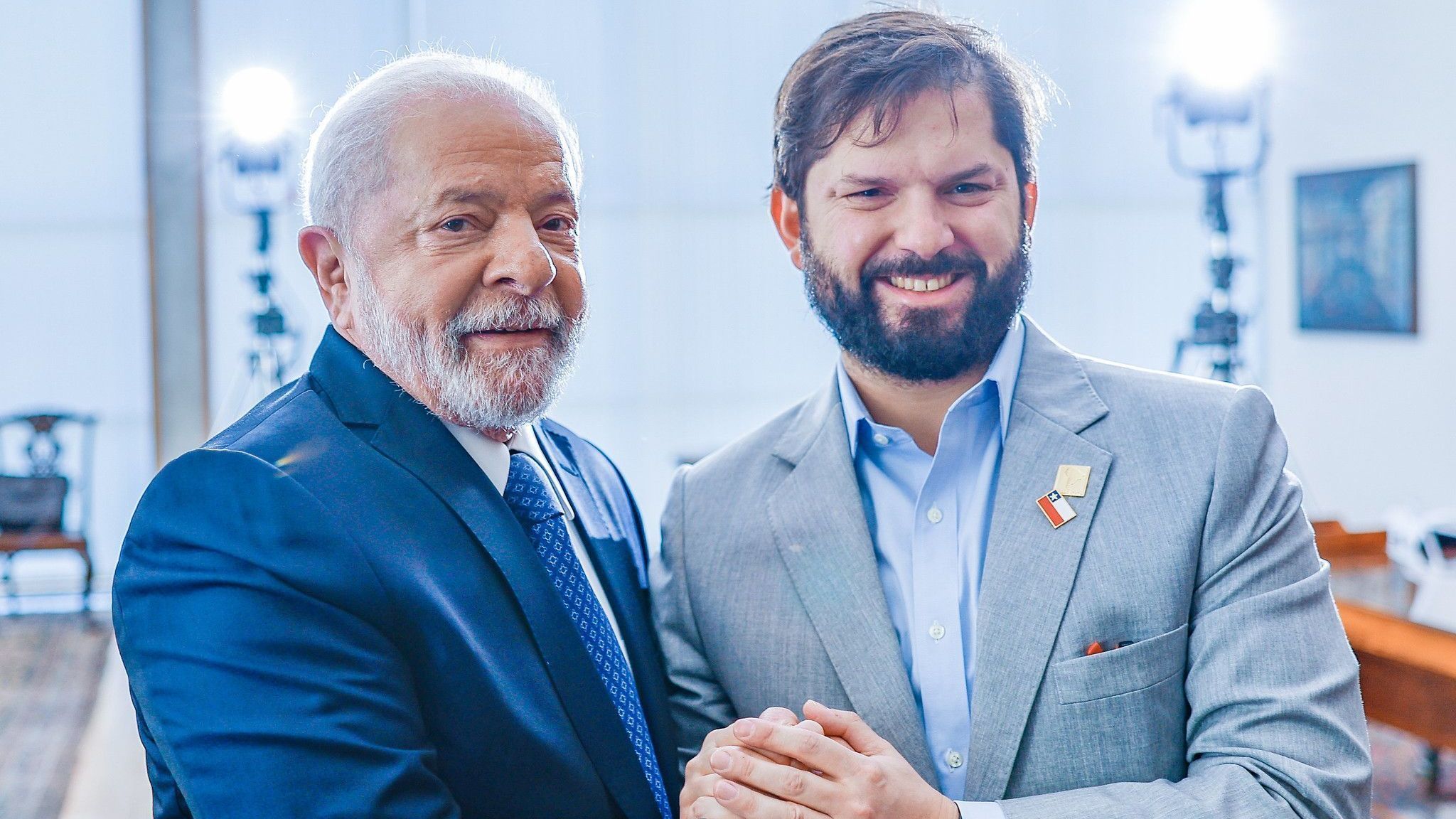 Lula receberá visita de Estado do presidente do Chile, no Palácio do Planalto