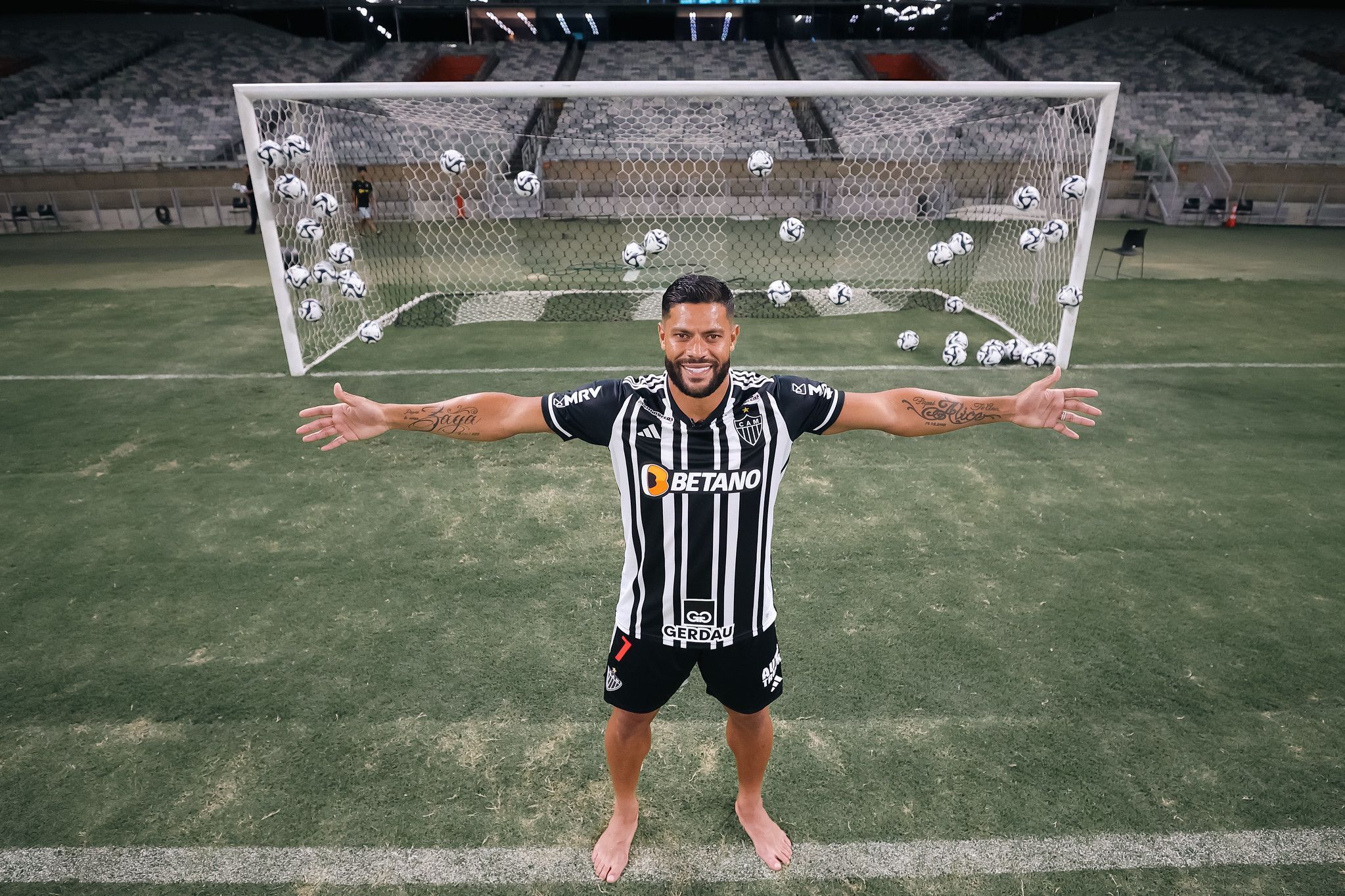 Hulk, do Atlético, pode superar artilharia de jogadores históricos ao longo de 2024