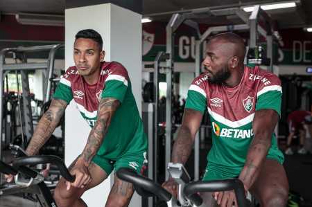 Manoel treinando no Fluminense