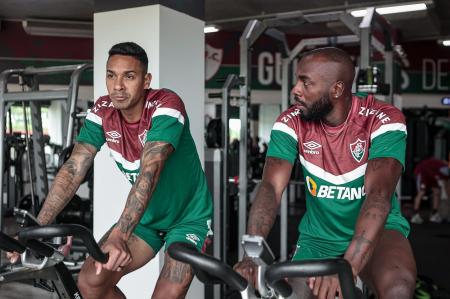Manoel treinando no Fluminense