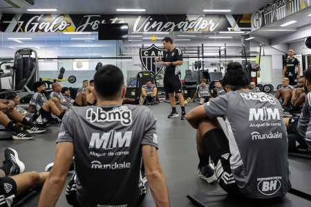 Jogadores do Atlético fizeram última atividade do ano na Cidade do Galo