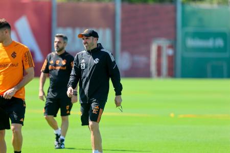Coudet no treino do Inter
