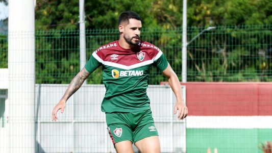 Renato Augusto em treino pelo Fluminense