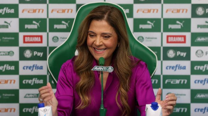 Leila Pereira, presidente do Palmeiras Leila Pereira, presidente do Palmeiras