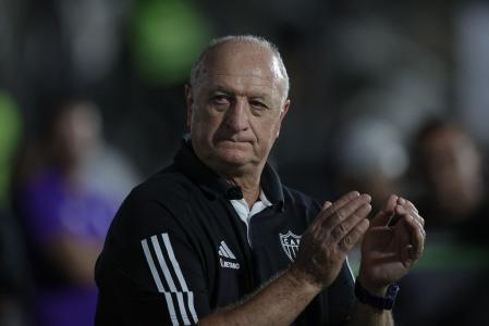 Felipão, treinador do Atlético, durante partida contra o Athletic, em jogo pelo Campeonato Mineiro