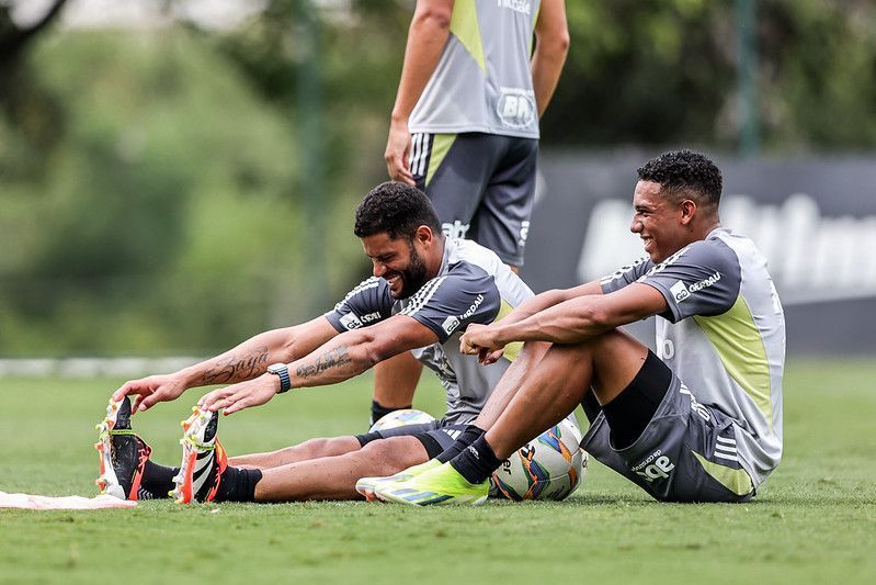 Com Palacios, Atlético encerra preparação para jogo de ida contra o América