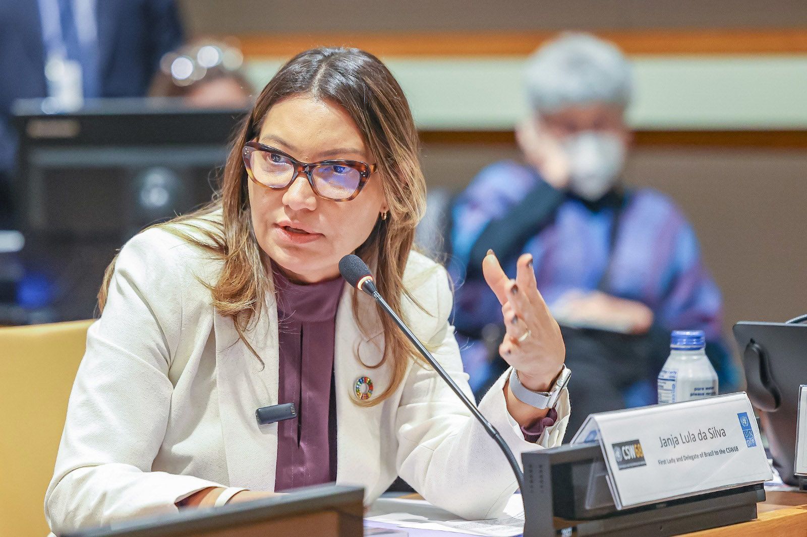 Olimpíada: Janja será recebida por Macron com honras de chefe de Estado