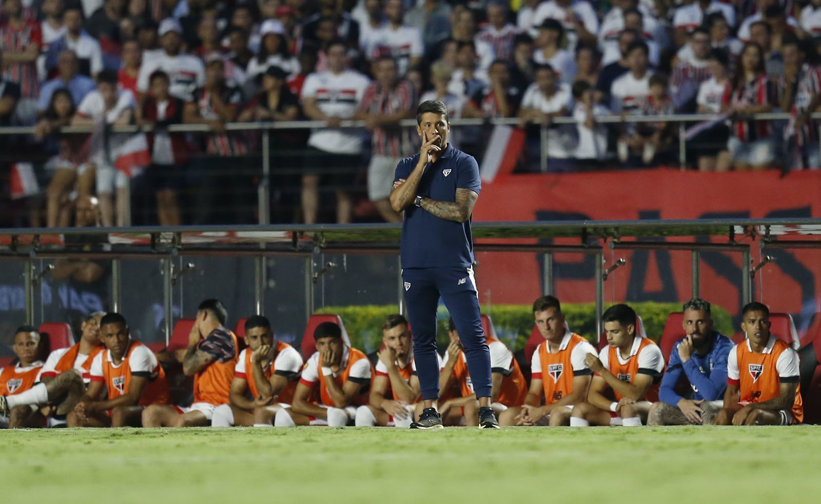 Carpini é chamado de 'burro' e vive pesadelo em eliminação do São Paulo