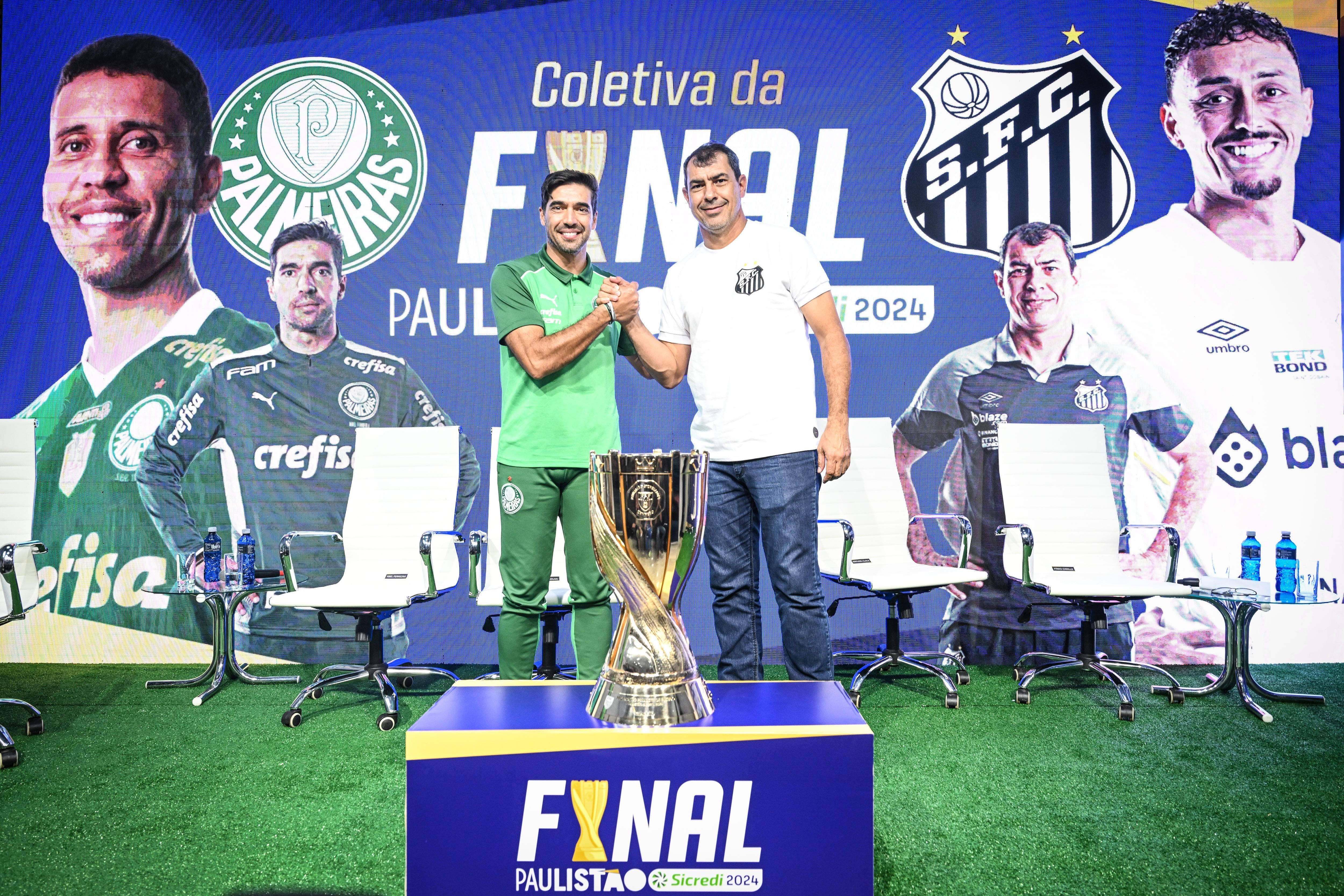 Veja as prováveis escalações de Santos e Palmeiras para a final do Paulistão