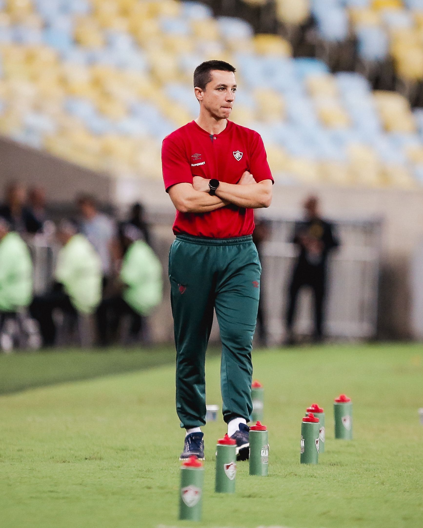 Eduardo Barros, do Fluminense, lamenta baixo público em empate pelo Brasileiro