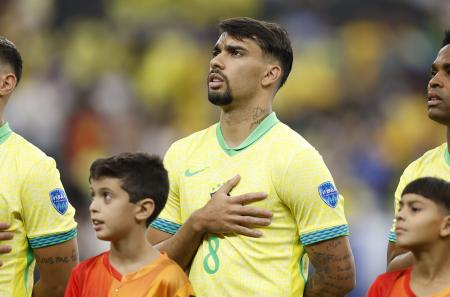 Lucas Paquetá em ação pela Seleção Brasileira