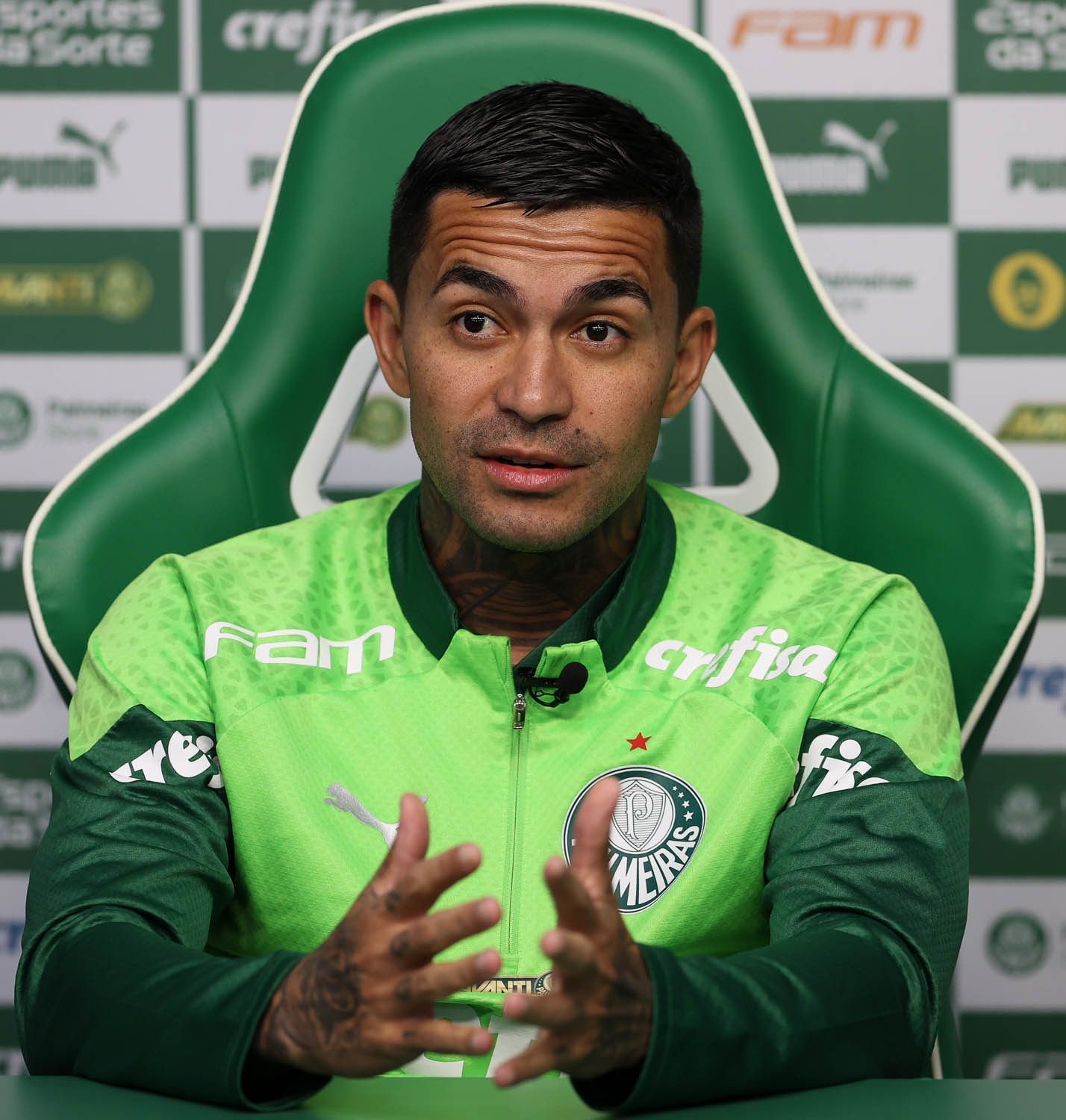 Dudu avalia jogo como titular do Palmeiras contra Cruzeiro e manda recado à torcida