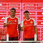 Aguirre e Clayton são apresentados no Inter e garantem estar prontos para estreia